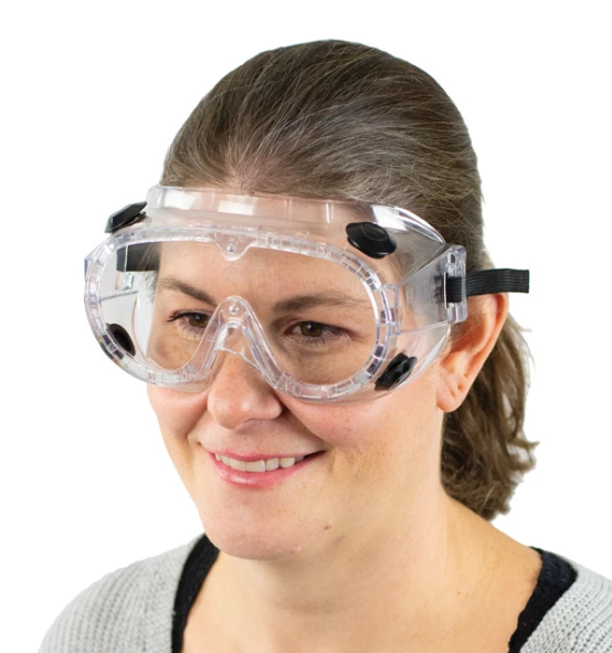 Chemical Splash Science Safety Goggles, Standard Size, Vented