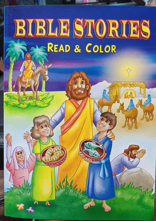 BIBLE STORIES READ AND COLOR - JESUS
