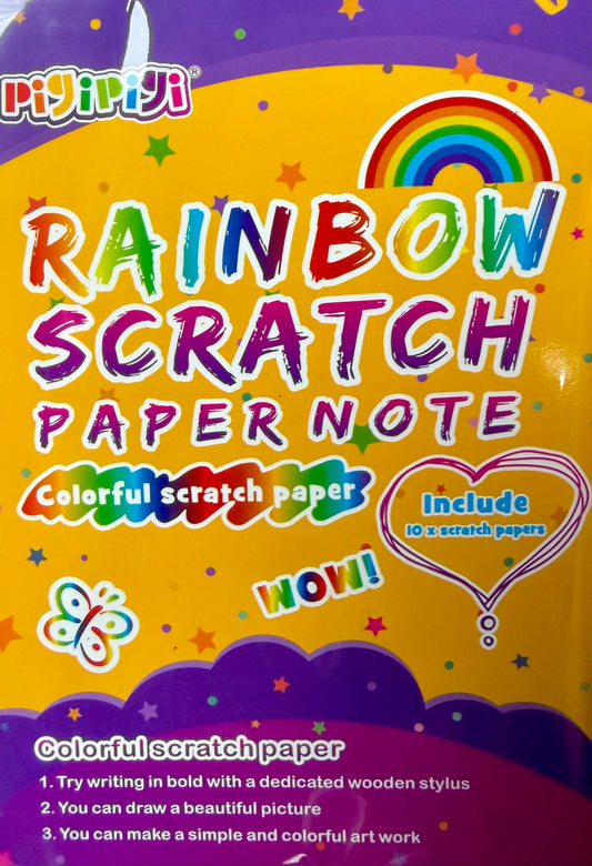 Rainbow Scratch Paper