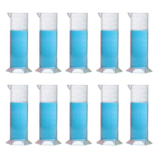 Graduated Cylinder 500-ml, set of 10