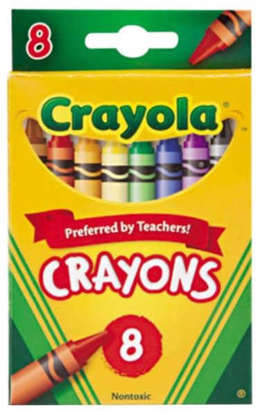 Crayola 523008 Classic 8-Count Assorted Crayons