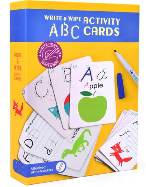 Dry Erase Write and Wipe ABC Flashcards – LPFS