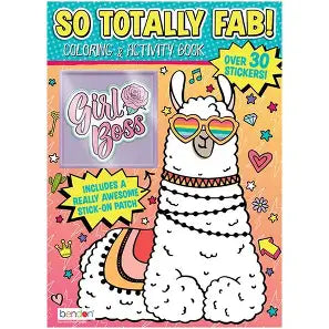 SO TOTALLY FAB COLORING & ACTIVITY BOOK