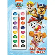 All Paws on Deck! (PAW Patrol): Activity Book with Paintbrush and 16 Watercolors