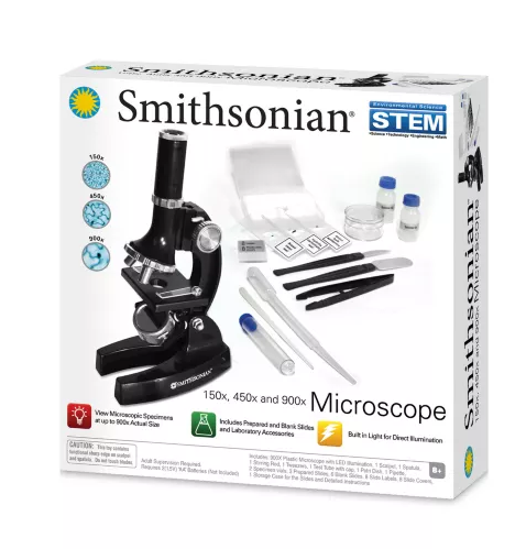 Smithsonian 900X Microscope Kit