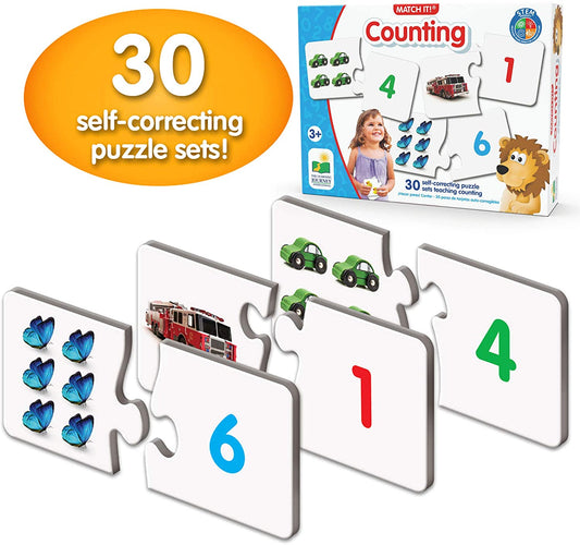 The Learning Journey: Match It! – Counting – 30 Piece Self-Correcting Number & Learn to Count Puzzle – Preschool Learning Toys – Award Winning Toys