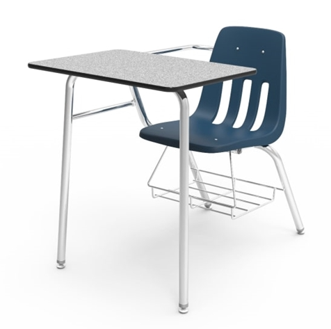 Virco 9400BR Classroom Combination Chair and Desk for Schools, 5th Grade – Adult Students – Combo Desk