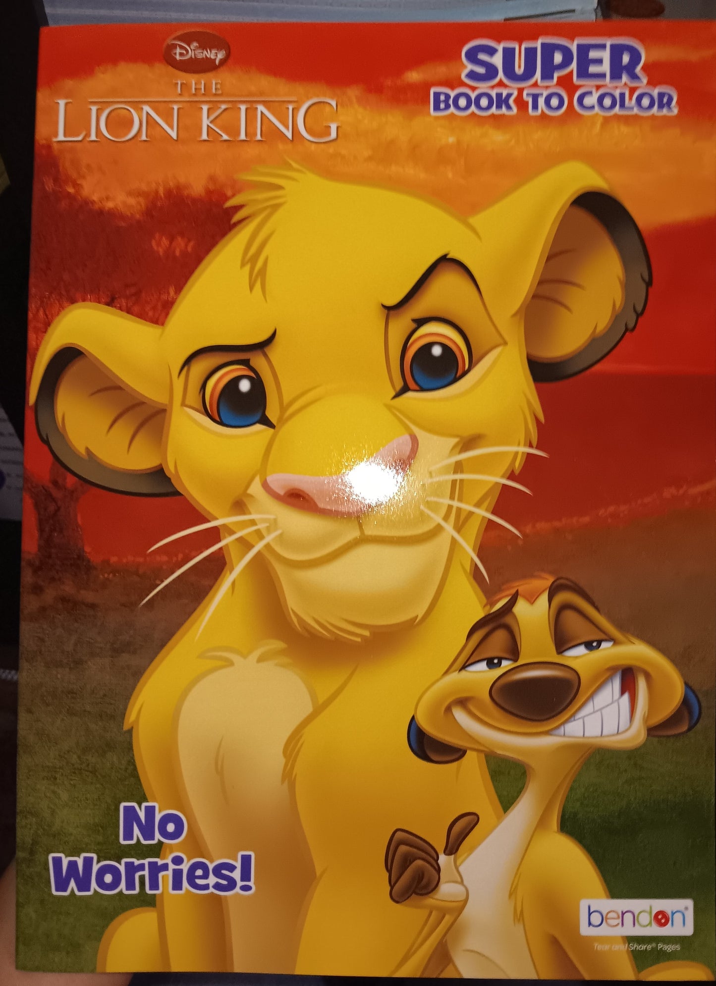 THE LION KING - NO WORRIES COLORING BOOK